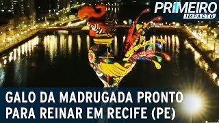 Galo da Madrugada contagem regressiva para o carnaval em Recife PE  Primeiro Impacto 170223 [upl. by Shiroma]