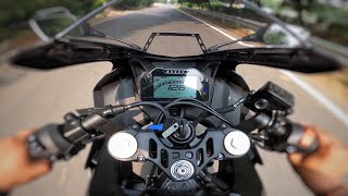 Finally Yamaha R15v4 Top Speed Test 🔥  In Street Mode  Guess in Track Mode 😁  r15m top speed [upl. by Witkin]