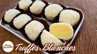 Truffes au Chocolat Blanc et Noix de Coco  Recette Facile et Rapide [upl. by Enileqcaj]