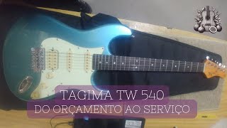 Tagima TW 540  Cordas Altas Trastejando  Blindagem e Autosplit tagima luthieria guitarra [upl. by Licht]