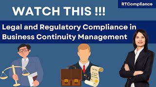 The Official Guide to Legal and Regulatory Compliance in Business Continuity Management [upl. by Holmann]