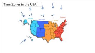 Time Zones in USA [upl. by Reyam574]