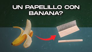 CÓMO HACER un PAPELILLO con CASCARA de BANANA [upl. by Nnairek]