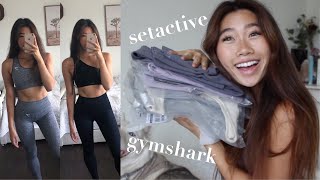 HUGE ACTIVE WEAR HAUL  TRYING OUT SETACTIVE amp GYMSHARK [upl. by Raoul]