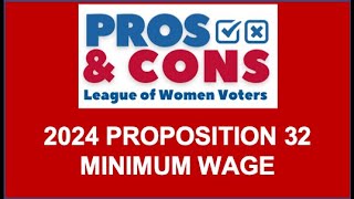 CA State Proposition 32  Minimum Wage [upl. by Casta680]