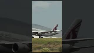 Qatar Airways Airbus A330300 taking off from Athens International Airport ATH [upl. by Sherl]