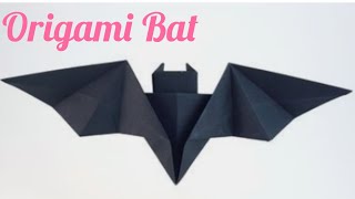 ORIGAMI BAT  PAPER BAT  ORIGAMI FLYING BAT FROM PAPER  ORIGAMI PAPER ANIMALS  HALLOWEEN BAT [upl. by Anerol]