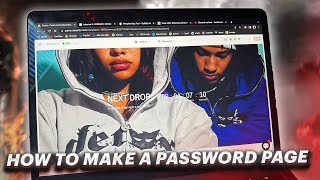 how to make a password page for your clothing brand Shopify [upl. by Orpheus]