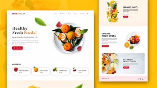 🔥Complete Fruits Selling Ecommerce Website using Reactjs  Tailwind  Framermotion  Build amp Deploy [upl. by Autrey]