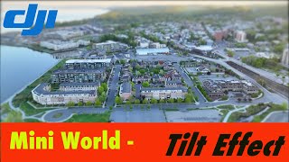 tiltshift effect  Miniaturize world with your drone footage [upl. by Lewes879]