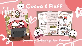 Planner Sticker Subscription Reveal January 2024Cocoa amp Fluff [upl. by Sal]