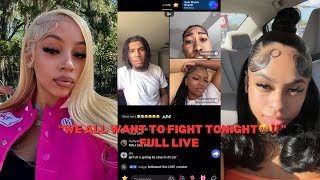 LENA DAVIS KAYLA amp FENDI TELL NADIA J amp ZAY TO PULL UP TODAY🤬 FULL LIVE‼️ [upl. by Tchao149]