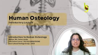 Introduction to Human Osteology  Introductory Lecture  SCHGFOC23IHO  osteology [upl. by Phippen36]