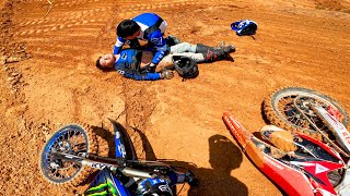 Scary Dirtbike Crash Situation [upl. by Rafe]