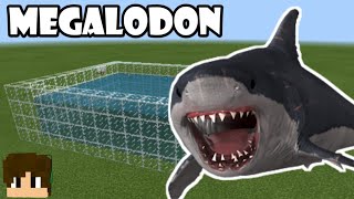 How to summon Megalodon in Minecraft  Megalodon and Jaw Addon [upl. by Adnawal]