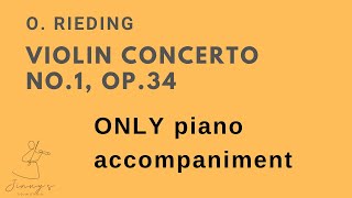 O Rieding Violin Concerto No1 Op34 in G major  Piano accompaniment [upl. by Swain]