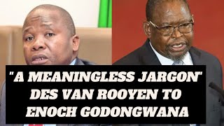 TREASURY DEBATE DES VAN ROOYEN CRITICIZES THE BUDGET ENOCH GODONGWANA BLAMES ZUMA [upl. by Bibi]