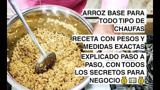 ARROZ CHAUFA BASE😱Para Negocio💰💵💰 food cooking receta streetfood fastfood rice chinese [upl. by Mclyman135]