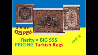 Turkish Carpet Values  Part 2 3 Ozipek Hereke  How Rarity Effects Rug Prices [upl. by Aika]