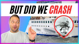 Cruse Ship CRASH in San Fran Leaves HOLE IN THE SHIP cruisenews [upl. by Nomyaw597]