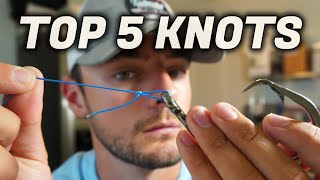 TOP 5 Knots You Should Know Beginners Guide to Fishing [upl. by Auginahs124]