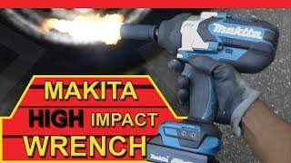 Makita XWT08 18Volt High Impact Wrench VS Truck Lugs [upl. by Alaecim]