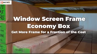 Screen Frame Economy Box [upl. by Donaldson55]