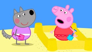 Peppa Pig Make Sandcastles At The Beach  Peppa Pig Official Channel Family Kids Cartoons [upl. by Siugram780]