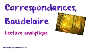 correspondances baudelaire analyse [upl. by Macpherson978]