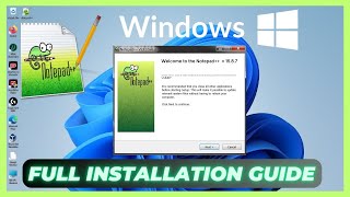 How to Download Latest Version Notepad amp Install on Windows 1011 [upl. by Nessej870]