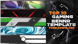 Top 10 Youtube Gaming Banner Template No Text  Free Download [upl. by Cheryl]