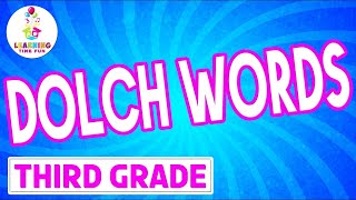 DOLCH WORDS for Kids Third Grade Dolch Sight Words  Learn Sight Words and Dance [upl. by Ahsinoj]