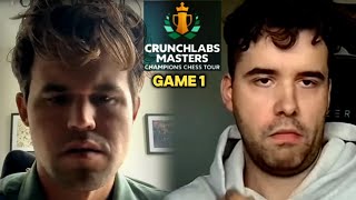 Fascinating Game between Magnus Carlsen amp Nepomniachtchi in Losers Semifinals of Crunchlabs Masters [upl. by Llehsar]