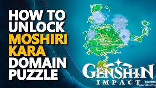 Genshin Impact How To Unlock Moshiri Kara Domain Tsurumi Island Domain [upl. by Drahnreb464]