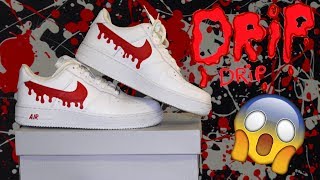 CUSTOM AIR FORCE 1 quotDRIPSquot TUTORIAL [upl. by Florry]