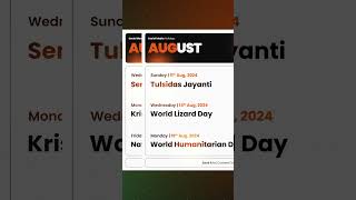 August 2024  Social Media Holidays  Keep your Content Calendar Ready [upl. by Yor]