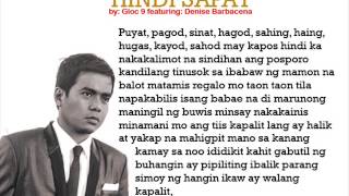 hindi sapat by Gloc 9 feat by denise barbacena Music with Lyrics [upl. by Trometer]