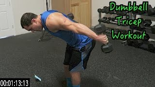 Intense 5 Minute Dumbbell Tricep Workout [upl. by Mahgirb]