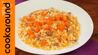 Risotto alla zucca  Riso pancetta e zucca [upl. by Chita]