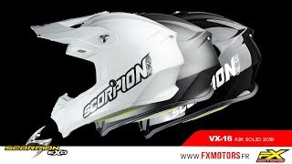 Casque Cross Scorpion VX16 Air Solid 2019  FX MOTORS [upl. by Misaq]