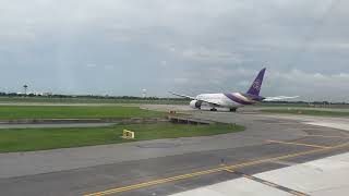 Thai Airways full takeoff from BangkokSuvarnabhumi Airport BKK to Khon Kaen Airport KKC TG46 [upl. by Newo]