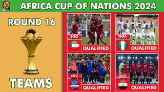 Round 16 Qualified Teams 4 Africa Cup of Nations 2024  Afcon Table Standings Today [upl. by Aicemaj]