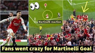 🤯Fans crazy reactions to Gabriel Martinelli late winning Goal vs Manchester City [upl. by Jew]