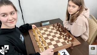 WFM Fatality 1943 vs Pinkamena 1558 Chess Fight Night CFN Blitz [upl. by Leslie]