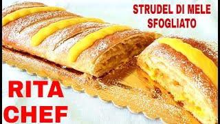 strudel di mele con pasta sfoglia [upl. by Brigitta]