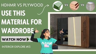 Best Material For Making Wardrobe  HDHMR Board vs Plywood  Closet Cabinet Using Plywood [upl. by Enaujed]