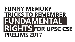 Funny Memory Tricks to Remember Fundamental Rights by Roman Saini UPSC CSEIAS SSC CGL [upl. by Onoitna]