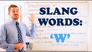 Slang Expressions with the letter W [upl. by Lilhak195]