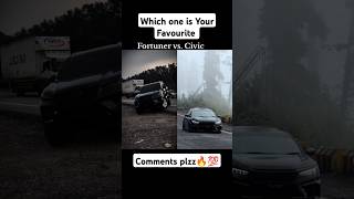 Fortuner vs Civic 100k 1000subscriber views rap carguys prado pradolovers punjabi newsong [upl. by Nahs849]