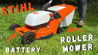 Lets Review The STIHL RMA448RV Battery Powered Roller Lawn Mower [upl. by Rumney]